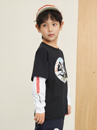 Детский лонгслив KELME Long Sleeve T-Shirt Black