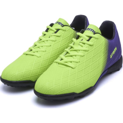 Бутсы футбольные ATEMI, SBA-005 TURF JUNIOR, цв. ярко-салатовый/ фиолетовый (36)