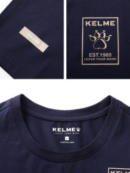 Футболка KELME Round Neck Short Sleeve T-Shirt Dark Blue