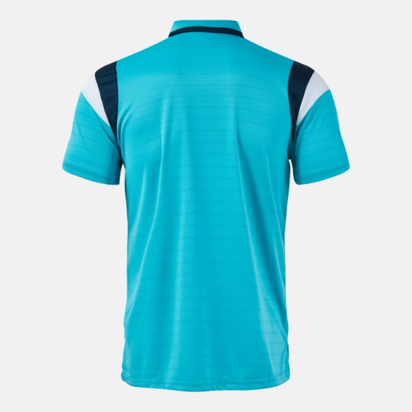 ПОЛО С КОРОТКИМ РУКАВОМ TERRA БИРЮЗОВЫЙ ФЛУОРЕСЦЕНТНЫЙ ТЕМНО-СИНИЙ