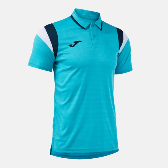 ПОЛО С КОРОТКИМ РУКАВОМ TERRA БИРЮЗОВЫЙ ФЛУОРЕСЦЕНТНЫЙ ТЕМНО-СИНИЙ