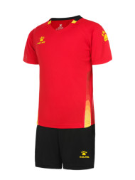 Футбольная форма KELME Short Sleeve Football Suit (Red/Black)