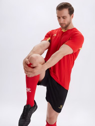 Футбольная форма KELME Short-Sleeved Football Suit (Red/Black)